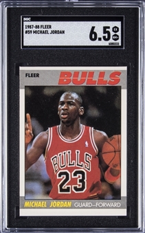 1987-88 Fleer #59 Michael Jordan – SGC EX-NM+ 6.5